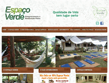 Tablet Screenshot of espacoverde.com.br